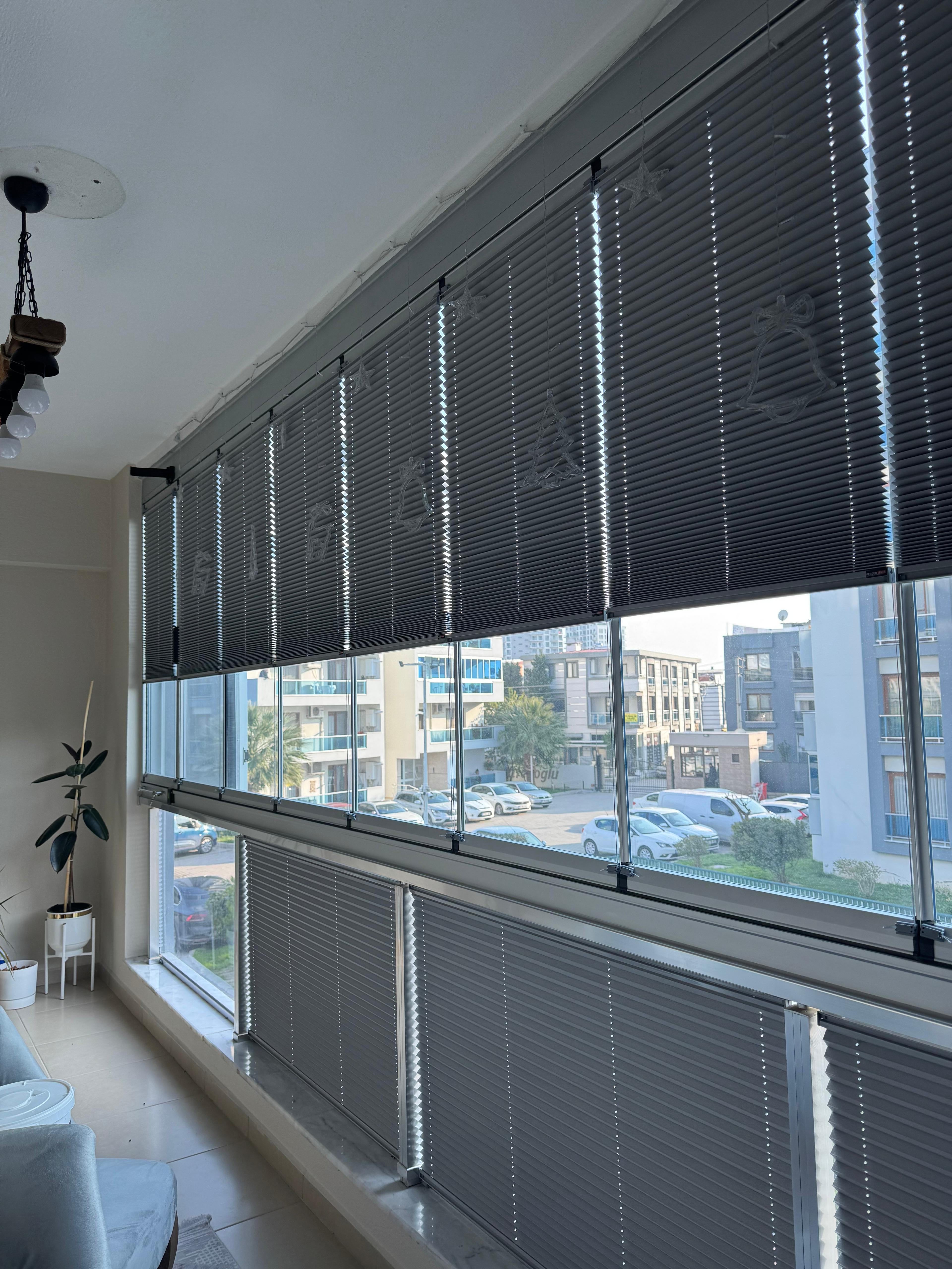 Cam Balkon İçin Güneş Kırıcı Plise Perde