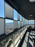Pimapen ve Cam Balkon İçin Güneş Kırıcı Plise Perde