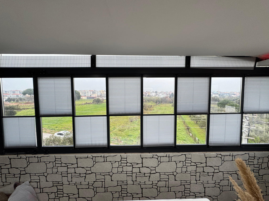 Cam Balkon İçin Güneş Kırıcı Plise Perde