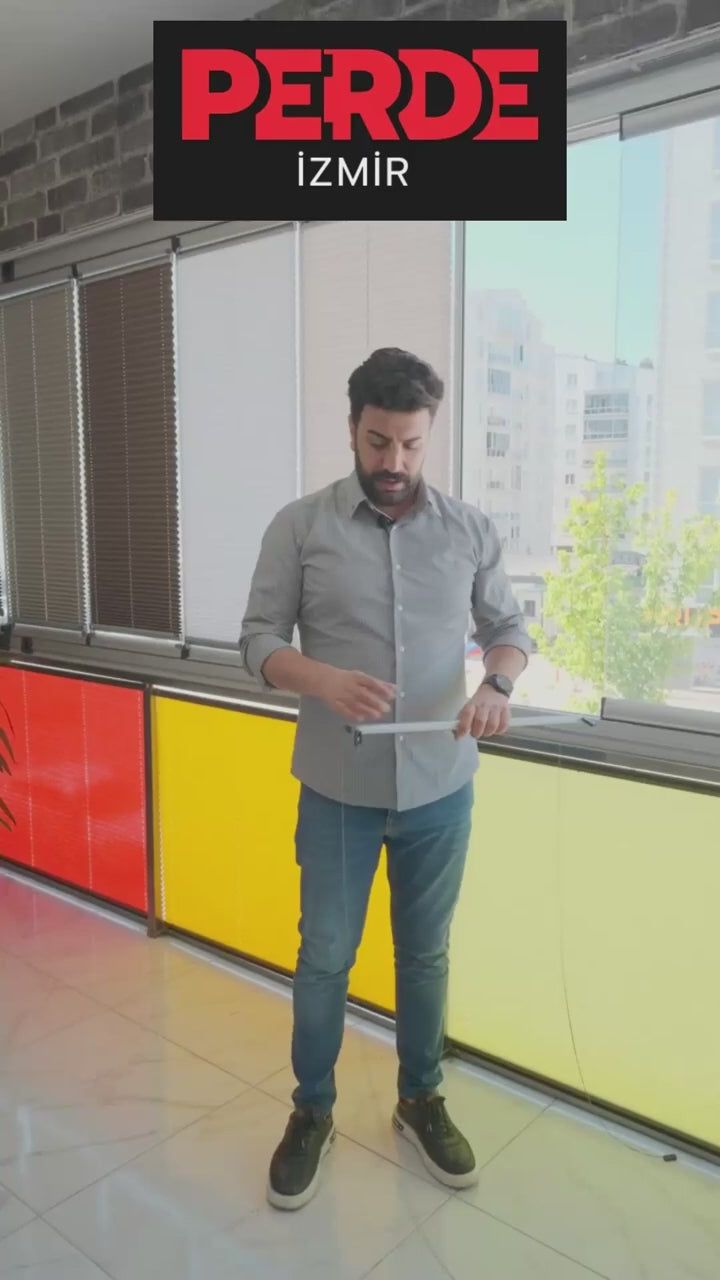 Pimapen ve Cam Balkon İçin Güneş Kırıcı Plise Perde